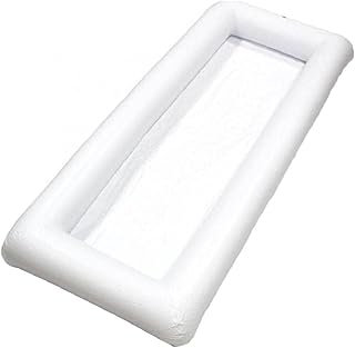 Beer Pool Floating Inflatable Table, Summer Party Pool Float Cooler Pool Party Lounge Raft for Adults