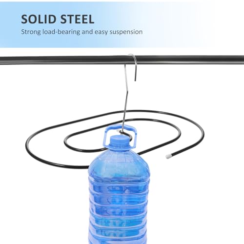 Cintre spirale en acier robuste de 60 cm avec support longue durée pour linge lourd