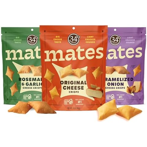 34 Degrees Mates Cheese Crisps Variety Pack Cover