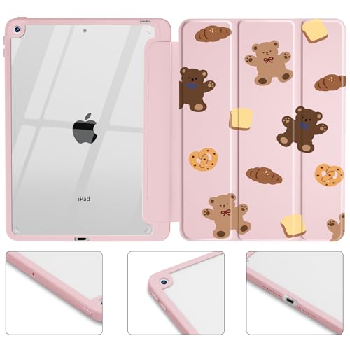 Coque protection intégrale iPad 7 8 9 rigide transparente avec support