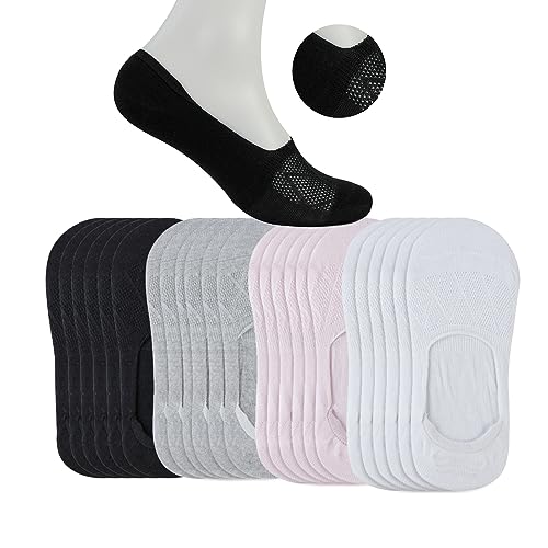 Kit 12 Pares Meia feminina Sapatilha Soquete Invisível,preto/branco/cinza/rosa