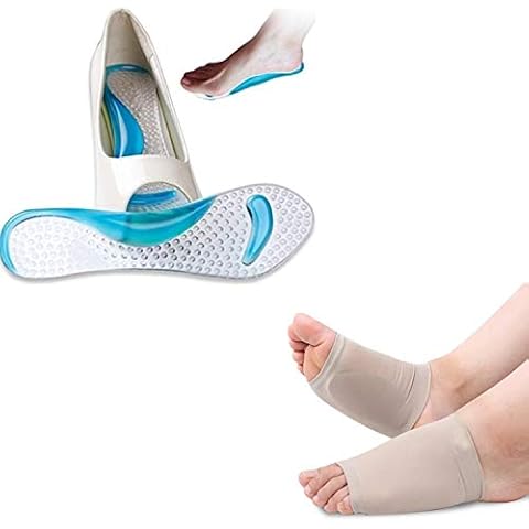 PEDIMEND Silicone Insoles with Gel Arch Support Cover