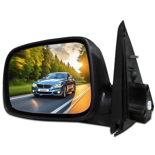 SCITOO Side View Mirror Driver Left Side Fit For 2004-2012 For Chevrolet For Colorado Power Foldaway Textured Replacement Exterior Mirror OE:15111417/15246906 PL:GM1320280 HL:128-04017L