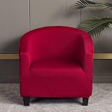 MIFXIN Tub Chair Slipcover 1 Piece High Stretch Club Chair Cover Spandex Elastic Armchair Couch Cove