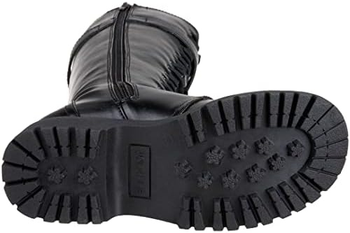 VOLATILE Boot Camp Black Knee High Combat Boots - Women’s Knee-High Boots - Lace Up Boots for Women with Zipper - Cushioned Insole and Mid Calf Buckle - Black, 8 US | Image 2