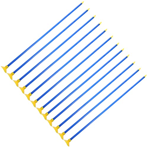 ibasenice 12pcs Replacement Suction Cup Arrows Kids Toy Bow Archerys Arrows with Rubber Tip Sucker Cup Arrows Archery Darts for Kids Boys Girls Party Favors