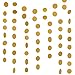 Produktbild MerryNine Papiergirlande, Glitzer-Papiergirlande Kreise Punkte hängende Dekor, Papierbanner für Babyparty, Geburtstag, Kinderzimmer Party Dekor gold