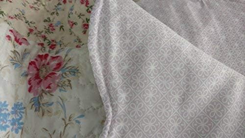 Tache Flora's Outing Floral Print Patchwork Reversible 3 Piece Bedspread Quilt Set, Queen