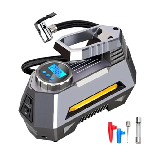 Gonfleur de pneus de voiture portable 12V pour vos trajets et départs en vacances