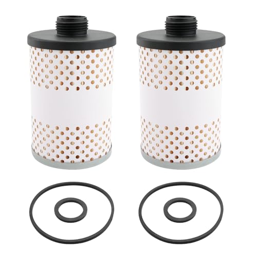 Fuel Tank Filter Element 2 Pcs, Replacement For Diesel Gasoline Biodiesel Water Separate 30 Micron with Protective Sheet