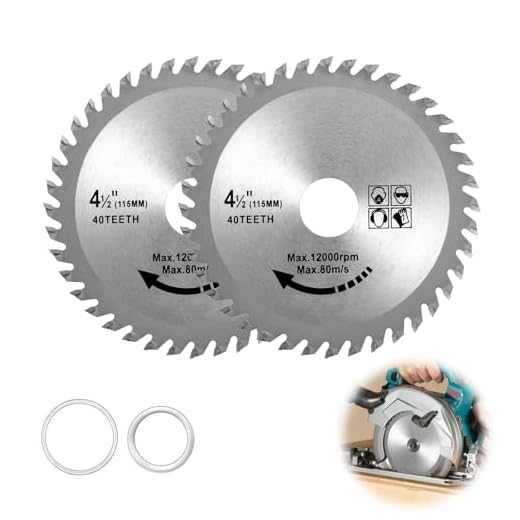 Durable 2-Pack Angle Grinder Wood Blades