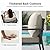 UDPATIO Aluminum Patio Furniture Set Outdoor, Sectional Metal 4 Pieces Conversation Sofa Seating Set with Coffee Table for Garden Backyard, Beige