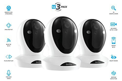 Vimtag ® P1 Smart HD [3-Pack] | Wi-Fi Video Monitoring Surveillance Security Camera