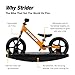 Strider 12” Sport Bike (Orange) + Rocking Base - Helps Teach Baby How to Ride a Balance Bicycle - for Kids 6 Months to 4 Years - Easy Assembly & Adjustments