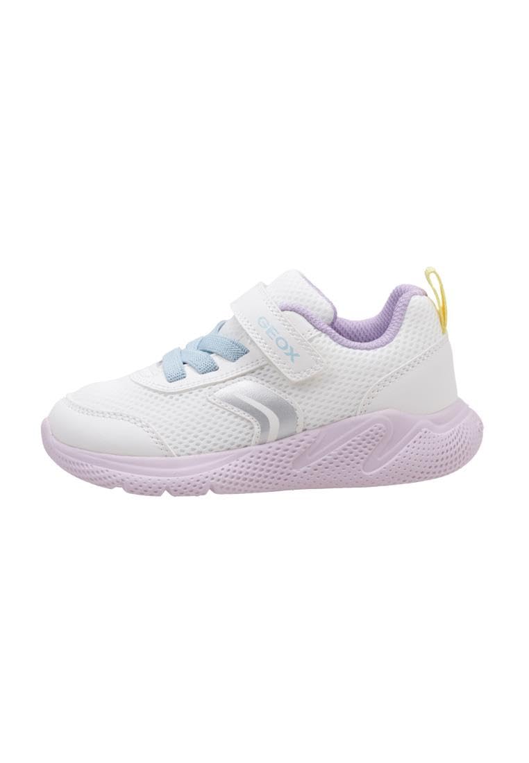 Geox Boy's B Sprintye Girl D Sneaker, White Multi-Coloured, 7.5 UK Child