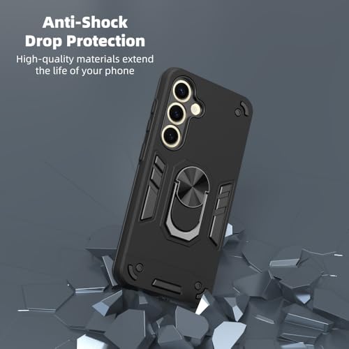 Image of NDCOM for S24 Cover | Premium Samsung S24 Back Cover for Enhanced Protection S24 Back Cover for Ultimate Device Safety and Style | Ring Holder Case