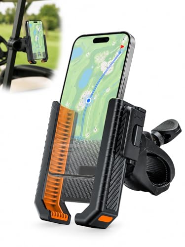 Support de téléphone magnétique universel rotatif B1-Clipon pour vélo et moto orange