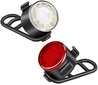 Te-Rich Bike Lights Front and Back, Rechargeable Bicycle Safety Lights, Commuting/Road Cycling LED