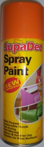 3 x SupaDec Spray Paint - 400ml - Orange