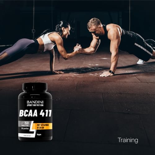 Bandini® RAMIFIED AMINO ACIDS BCAA 4 1 1 | 150 tabletten Aminozuren met vertakte keten en vitamine B1 en B6 | 4.1.1 met Leucine, Isoleucine, Valine | Intra Pre Post Workout | Voor sport - Afbeelding 4