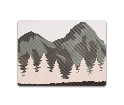 Image of MightySkins Carbon Fiber Skin Compatible with Microsoft Surface Laptop Go 3 (2023) Full Wrap Kit - Forest Range | Protective, Durable Textured Carbon Fiber Finish | Made in The USA