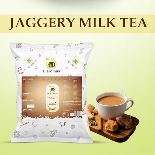 Image of D'aromas 500gm Jaggery Milk Premix Tea, Instant Premix, Just Add Water, Ready to Drink Tea For Vending Machine, Home, Canteen, Hotel Etc (Pack Of 1)