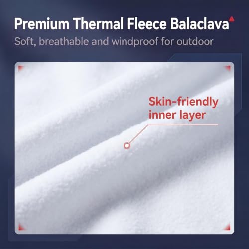 Balaclava Ski Mask with Glasses Holes Head Face Cover Winter Warmer Hood