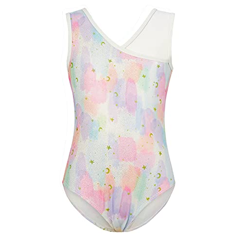 Big Girls Gymnastics Leotards Size 10-11 Kids Gymnastics Apparel Dance Leotards Unitards Biketards Gym Uniforms Floral Print Sparkly Activewear