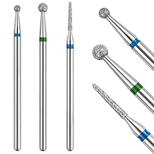 Cuticle Drill Bit,Cuticle Drill Bits for nails 3pcs Diamond Nail Drill Bits for 3/32Electric Nail File Machine Pedicure Tool