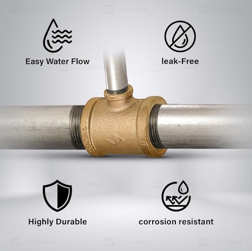Te reducida de latón resistente Supply Giant CSSU0120 para tubería roscada hembra durable 6