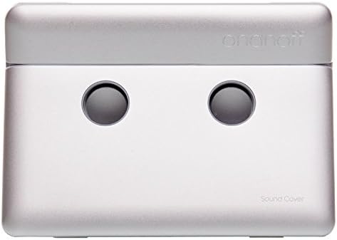 onanoff Sound Cover, iPad Air Cover + Integrated Bluetooth Speaker (Boost Sound Up To 400%) - Silver Grey
