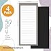 Utron 4 Pack Magnetic Notepads for Refrigerator, 50 Pages/Book Grocery List Magnet Pad for Fridge, Design Magnetic Grocery List Pad for Fridge, Grocery List Notepad, To-Do Memos, List