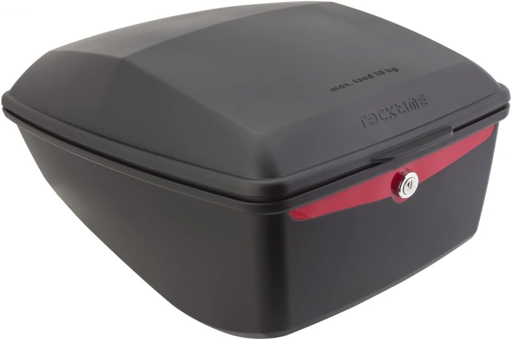 Racktime Unisex - Adult Box Tour Bicycle Basket, Black, 1 Size