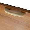 Tsnamay 2Pcs Unfinished Wood Drawer Knobs Pulls Handles,Unpainted Paintable Wooden Handles Cupboard Closet Drawer Handle Pull,Length 5.04",Hole Dis.3.78" #4