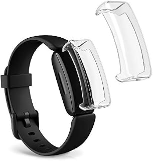 kwmobile Case Compatible with Fitbit Inspire 3 / Inspire 2 / Ace 3 (Set of 2) - Smart Watch/Fitness Tracker Cover - Transparent