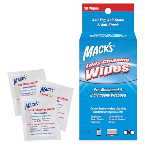 Mack's Lens Cleaning Wipes - 30 Count