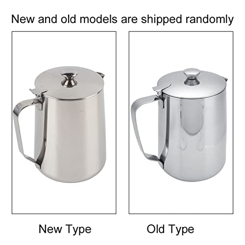 Copo de Aço Inoxidável, Caneca de café de Aço Inoxidável Jarro de Espuma de Leite Jarro Com Tampa pa