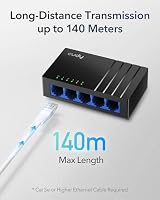 Cudy 5-Port-Gigabit-Kompakt-Ethernet-Switch (unmanaged), GS105D – Ansicht 3