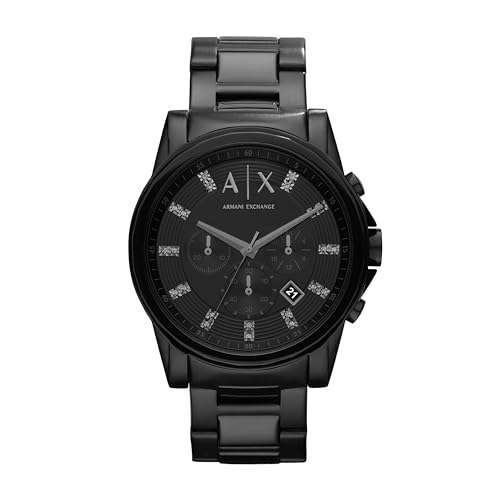 Armani Exchange A|X Men's Chronograph Black Stainless Steel Watch (Model: AX2093)