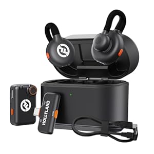 Hollyland Lark M2S Combo (Camera RX+USB-C RX+ Lightning Cable) Wireless Microphone for iPhone/Camera/Android/PC, Titanium Clip, Noise Cancelling, 30H Use, Vlog, Interview, Content Creation