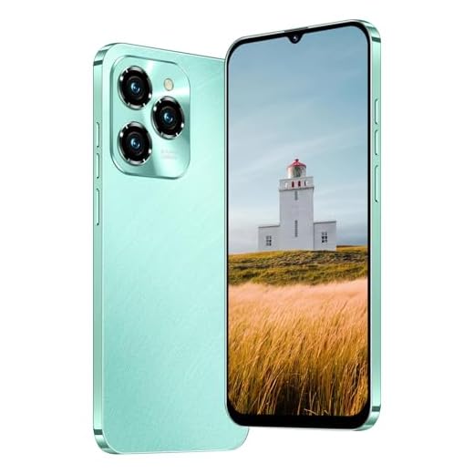 JoyHandy 4G Mobiltelefon, 6,3 Zoll HD-Bildschirm, 32 GB ROM (256 GB Erweiterung), Android 12.0 OS, Face ID/GPS/WiFi/OTG/Dual-SIM Smartphone (Hot40Pro-Green)