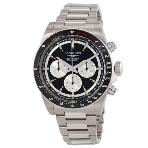 Longines Conquest Chronograph Automatic Black Dial Men's Watch L3.835.4.52.6