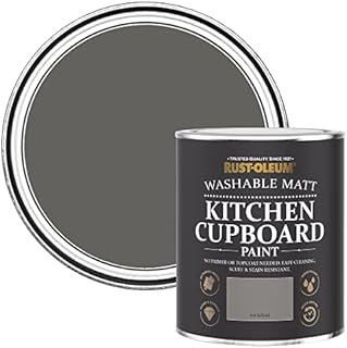 Rust-Oleum Mid Grey Kitchen Cupboard Paint in Matt Finish - Anthracite 750ml