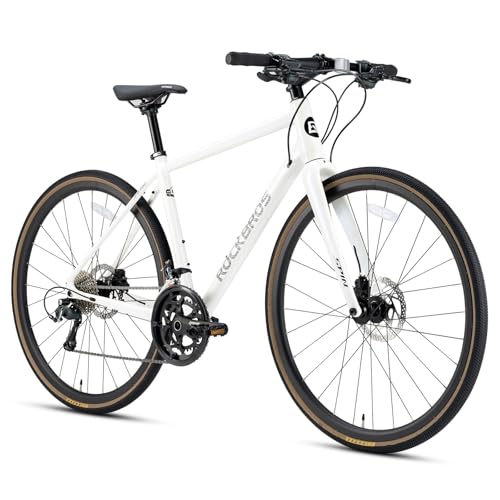 ROCKBROS Spin Vélo de Route Gravel 700C Adulte, Vélo Hybride 20 Vitesses, avec Fourche de Carbone, Freins à Disque Hydrauliques, pour Hommes et Femmes,...