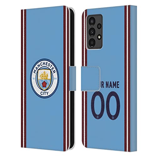 Coque Samsung Galaxy A13 Manchester City étui portefeuille cuir anti-choc