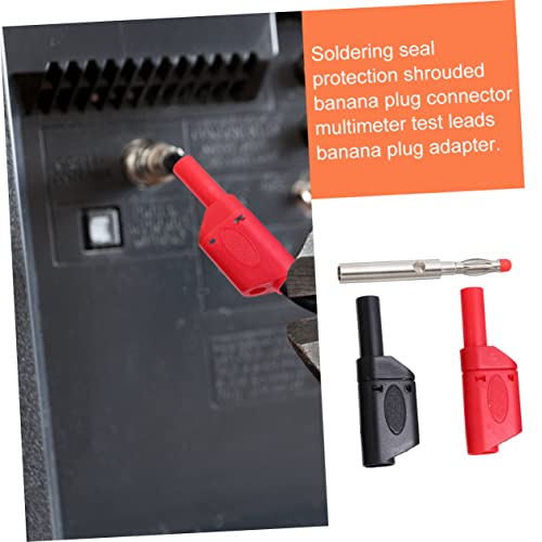 Mobestech 10 Pcs Plugue Banana Conector De Áudio Acessórios Para Cabos De Teste Banana Terminal Plug