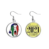 Größe: Ohrring-Größe: Durchmesser 2,7 cm, Dicke 0,2 cm