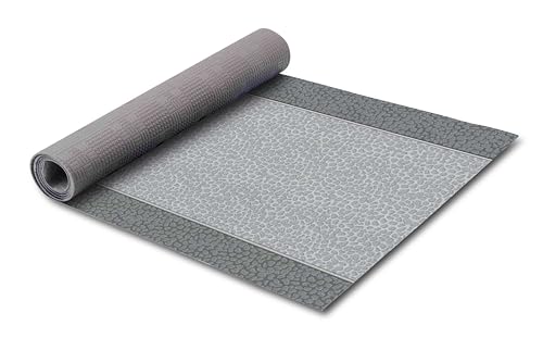 HomeLife Alfombra de cocina antideslizante y lavable, de vinilo, 52 x 100 cm, fabricada en Italia, alfombra antimanchas, de...