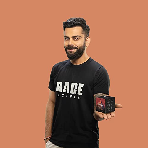Image of RAGE COFFEE 10 X Instant Coffee Sachets Pack|Dark Chocolate Coffee Flavour|Single Serve|Made Using 100% Arabica Beans - Sachet, 100 Gram