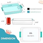 Vtopmart 6 Qt Plastic Storage Bins with Lids, Clear Sensory Bins, Arts Crafts Organizers and Storage, Stackable Containers for Home Office and School Supplies, 4 Pack - Image 2